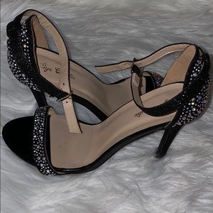 Eye Candie Rhinestone Heels